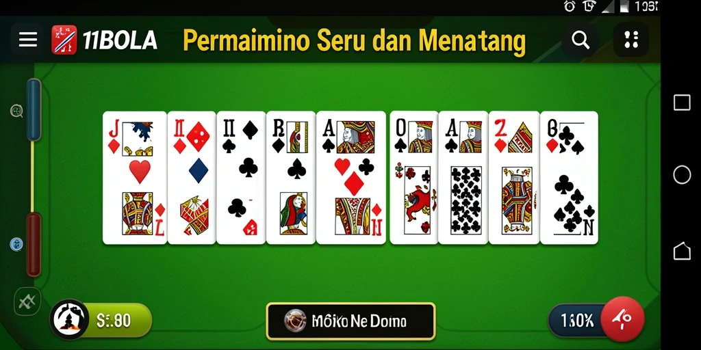 Tampilan gameplay seru dari 11BOLA dengan teman-teman.