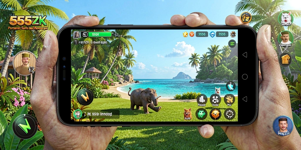 Screenshot gameplay 555ZK yang menampilkan tantangan seru dan grafis menarik.