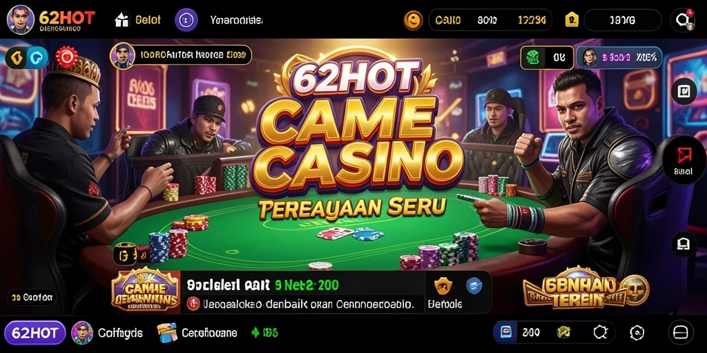 Tampilan gameplay Live Casino yang menarik di 62HOT dengan dealer profesional.