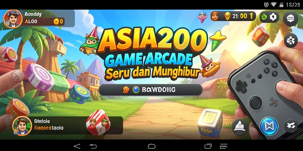 Screenshot gameplay ASIA200 menunjukkan aksi seru di level yang menantang.