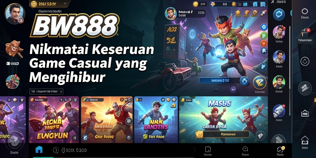 Tampilan gameplay BW888 yang ceria dan menghibur untuk semua pemain.