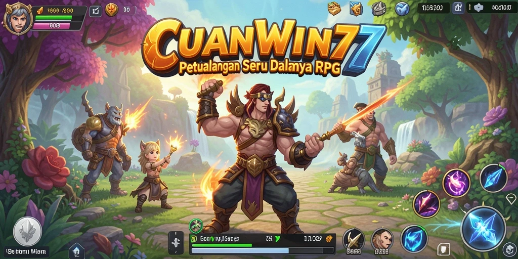 Gameplay seru CUANWIN77 dengan pertarungan RPG yang mendebarkan.