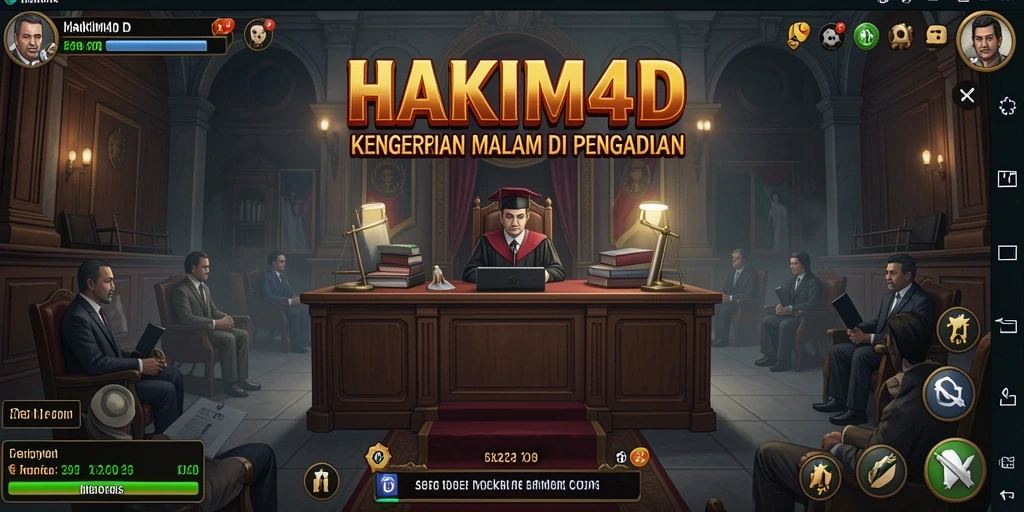 Gameplay menakutkan dengan suasana pengadilan yang mencekam.