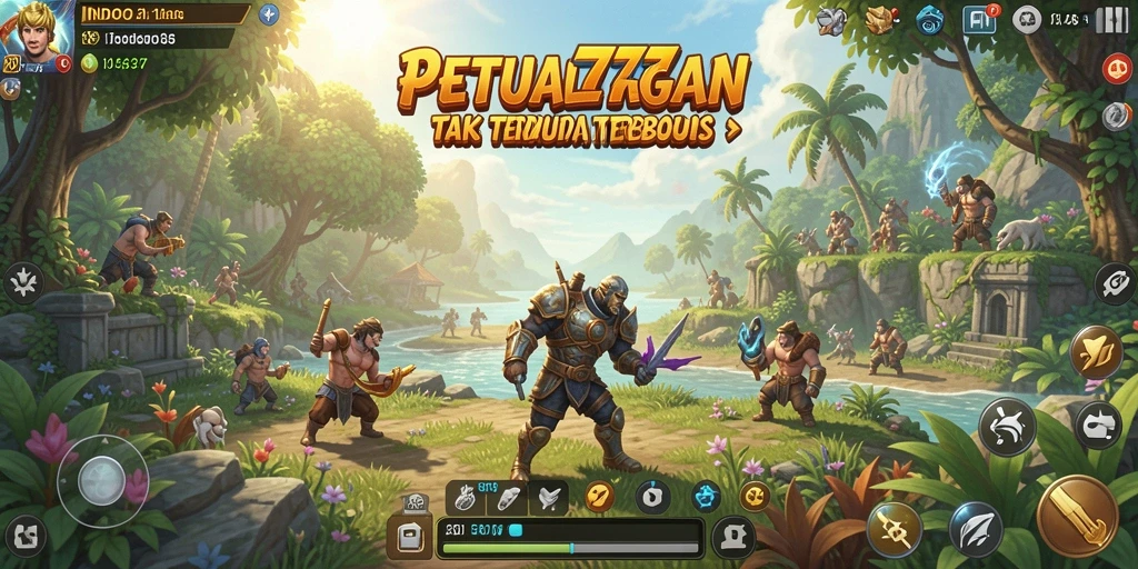 Tampilan gameplay INDO777 yang seru dalam dunia terbuka.