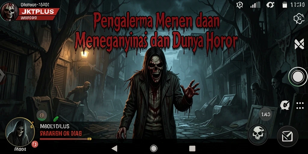 Tampilan gameplay mencekam dari JKTPLUS menenggelamkan pemain dalam dunia horor.