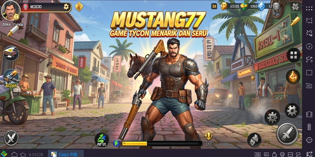 Tampilan gameplay Tycoon yang menarik di MUSTANG77.