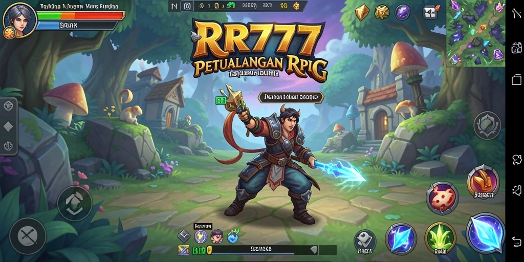 Tampilan gameplay menakjubkan dalam dunia RPG yang mendebarkan.