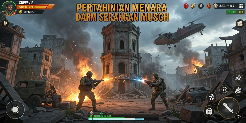 Gameplay seru dalam Tower Defense yang menantang.