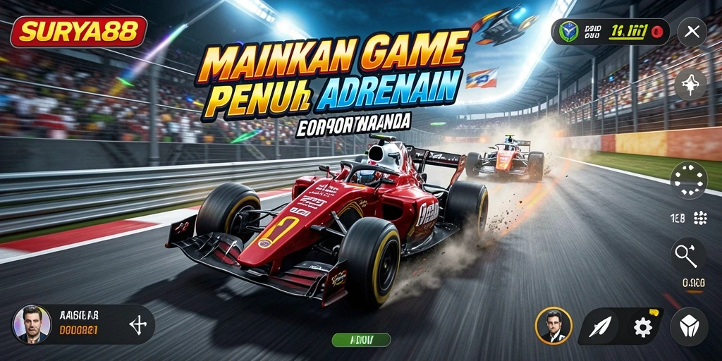 Gameplay balap menegangkan di SURYA88.